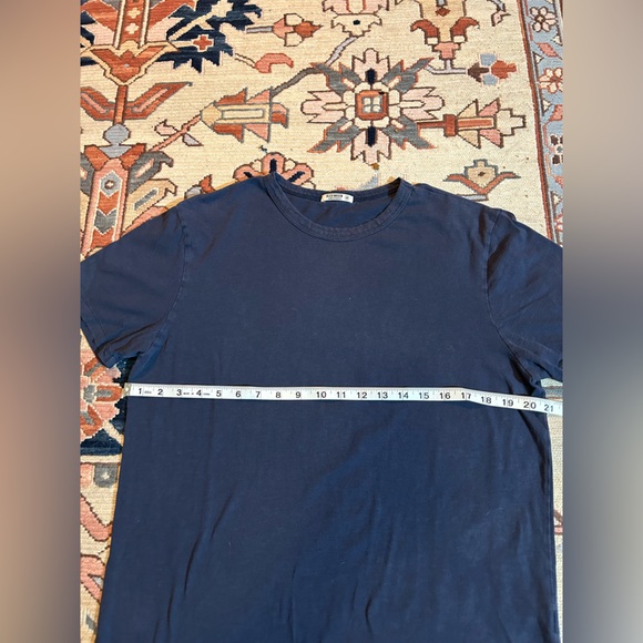 Buck Mason Men’s M Bundle Tee - Navy & Charcoal Soft Cotton USA Made - Picture 7 of 9